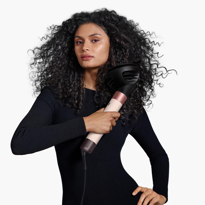 Actual product image Dyson Airwrap I.D. Curly + Coily Multi-Styler and Hair Dryer, Ceramic Pink/Rose Gold