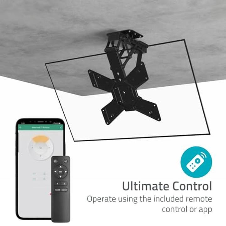 Produktbild Nedis Motorisierte TV-Deckenhalterung - 23-65" - maximal unterstützes Bildschirmgewicht: 30 kg - dre (Decke, 65", 30 kg)