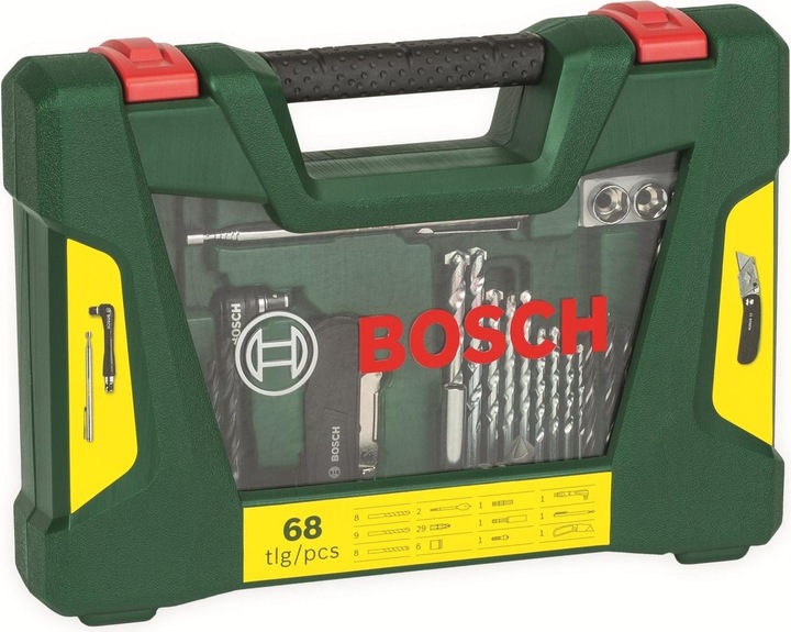 Image du produit Bosch Zubehör Jeu de 68 pièces de forets et de mèches V-Line (2 mm, 2,5 mm, 3 mm, 3,5 mm, 4 mm, 4,5 mm, 5 mm, 5,5 mm, 6 mm, 6,5 mm, 7 mm, 7,5 mm, 8 mm, 8,5 mm, 9 mm, 9,5 mm, 10 mm)
