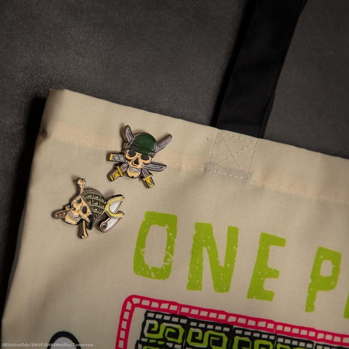 Actual product image Cinereplicas One Piece pin badge 2-pack Zoro & Usopp
