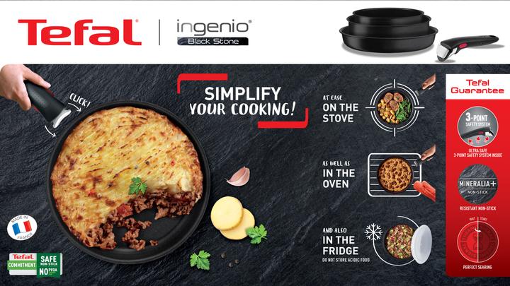Immagine prodotto Tefal Ingenio Black Stone (20 cm, Pentola, Alluminio)