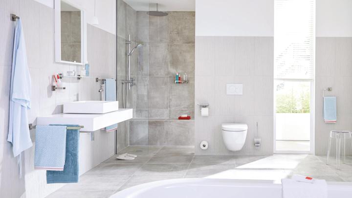 Actual product image tesa EXXCLUSIV glass shelf incl. adhesive solution without drilling