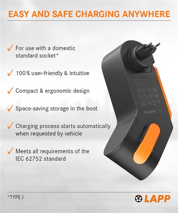 Immagine prodotto Lapp Mobility Mobility Dock (Tipo 2, 1.80 kW, 8 A, Tipo 13)