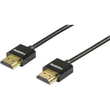 Deltaco HDMI-1092-K HDMI cable HDMI Type A (Standard) Black (HDMI), Video Kabel