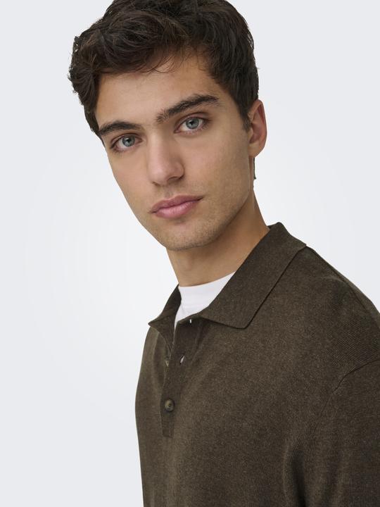 Produktbild Only & Sons Onsloui Reg 12 Ls Mel Polo Knit Noos (XS)