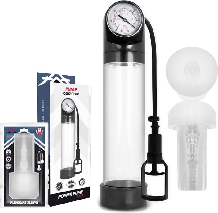 Actual product image Pump Addicted Rx9 Transparent With Masturbator