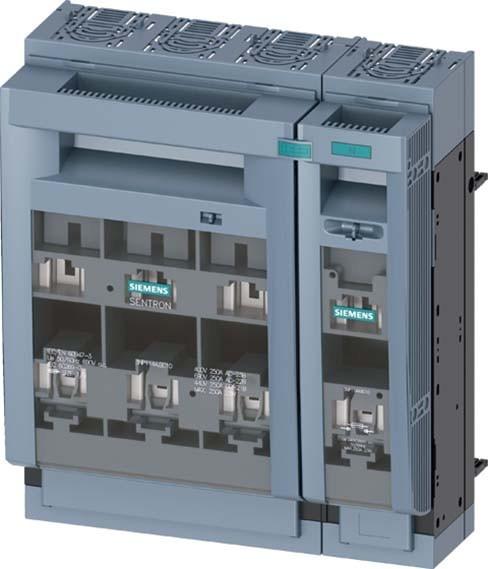 Siemens 3NP1144-1BC10 SENTRON 3NP1 4 pole NH1 250A fuse switch disconnector