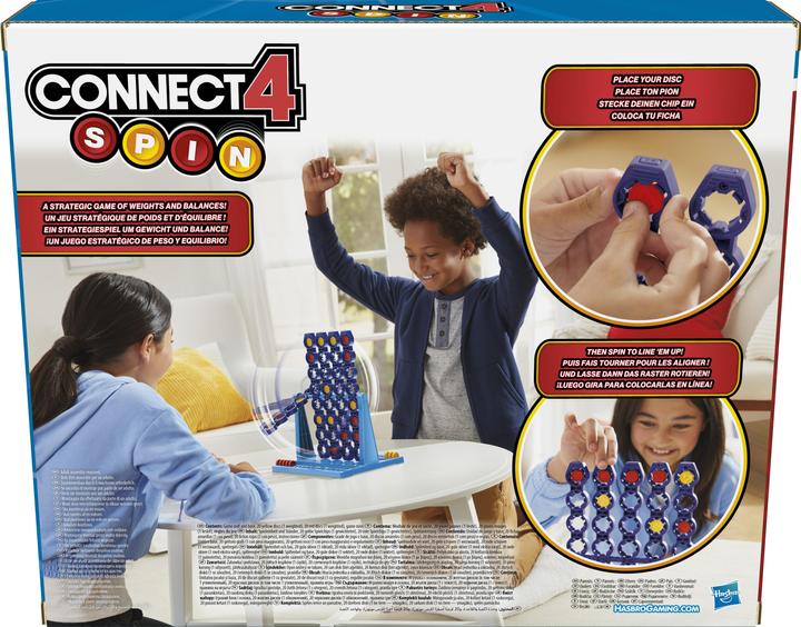 Actual product image Hasbro Gaming Connect 4 Spin Game, Features Spinning Connect 4 Grid, Game for 2 Players, Strategy Game for Familie (2 Players)