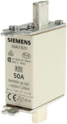 Actual product image Siemens NH fuse Fuse size (50 A)