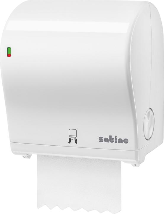 Wepa AutoCut dispenser MIDI white Roll towel dispenser with automatic paper tear-off