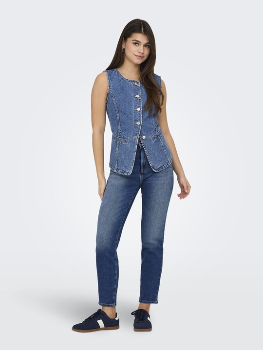 Immagine prodotto Only ONLEMILY Jeans a vita alta e taglio dritto Jeans dalla vestibilità dritta (W28/L30)