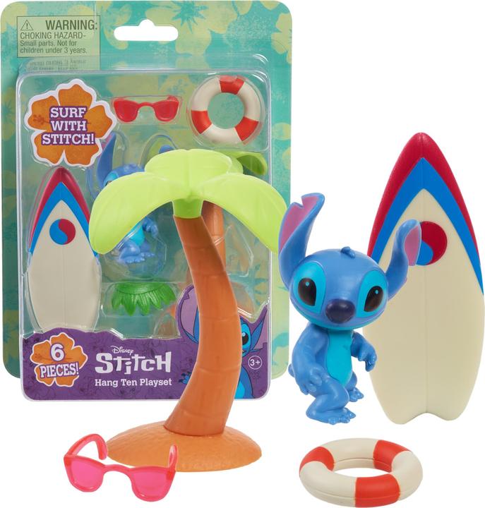 Produktbild Just Play Lilo & Stitch Minifiguren Playset Hang Ten Stitch 7 cm