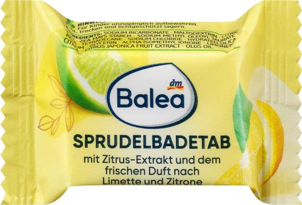 Actual product image dm Balea Bubble bath tabs Wellness triple