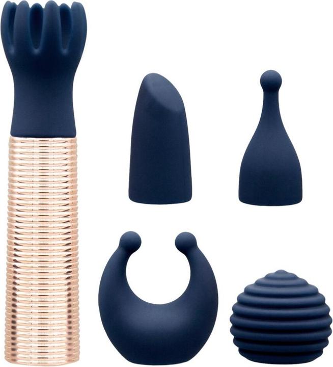 Productafbeelding Pillow Talk Secrets Choices 6-delige Mini Massager Set marineblauw/roze goud