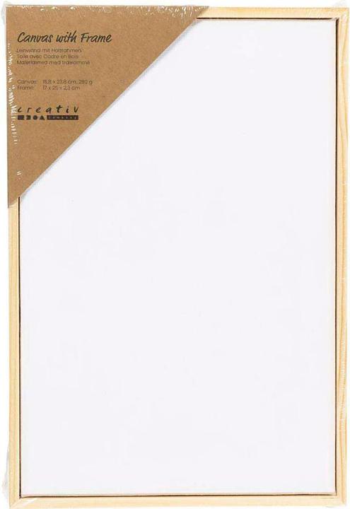 Produktbild Creativ Company Keilrahmen, 280 g/m², 15,8 x 23,8 cm – Weiss (17 x 2.30 cm)
