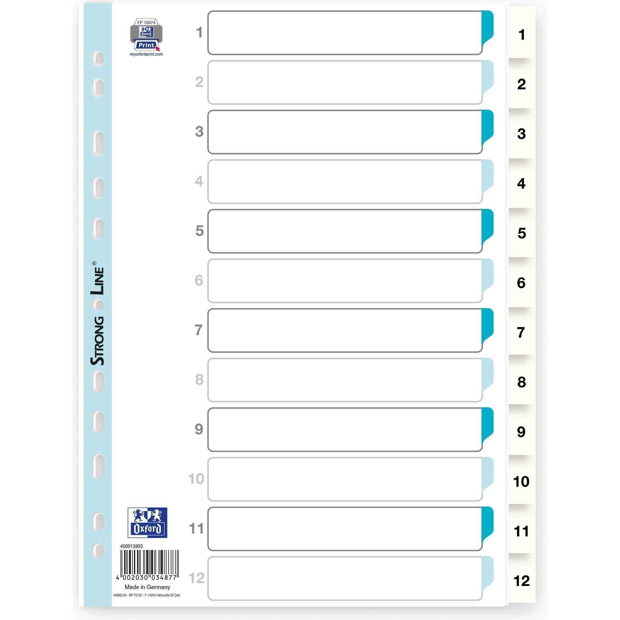 Elba, Ordner Zubehör, Register PP mit Deckblatt