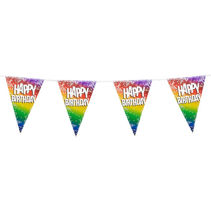 Produktbild Boland Folien Wimpelkette Happy Birthday 6m (1 Stück)