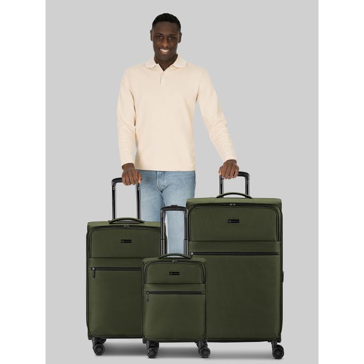 Image du produit Bugatti Valencia Soft 4 Rollen Kofferset 3-teilig mit Dehnfalte (190 l)