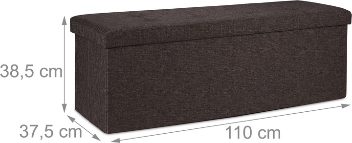 Image du produit Relaxdays Banquette rangement, spacieuse (110 cm)