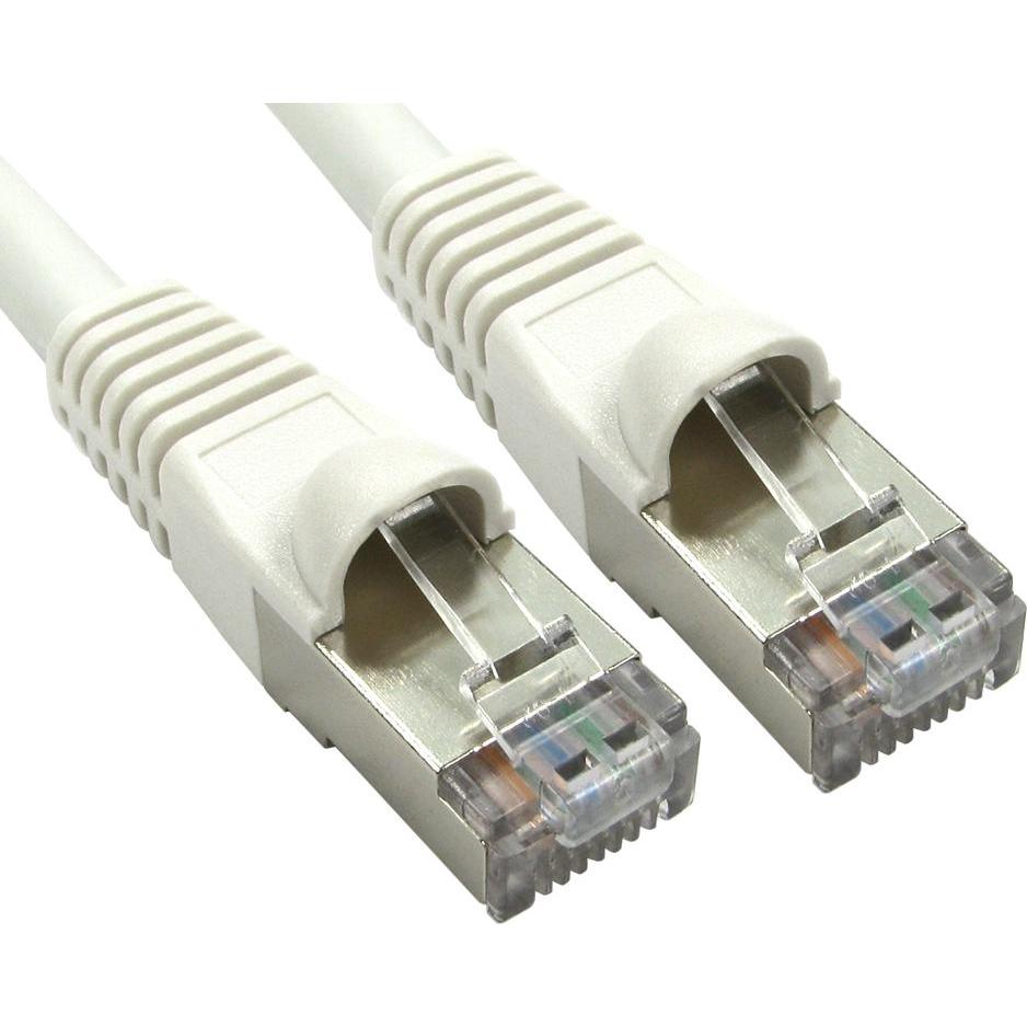 Cables Direct CDL 0.25m Cat6A Patch Cable -White (0.25 m), Netzwerkkabel