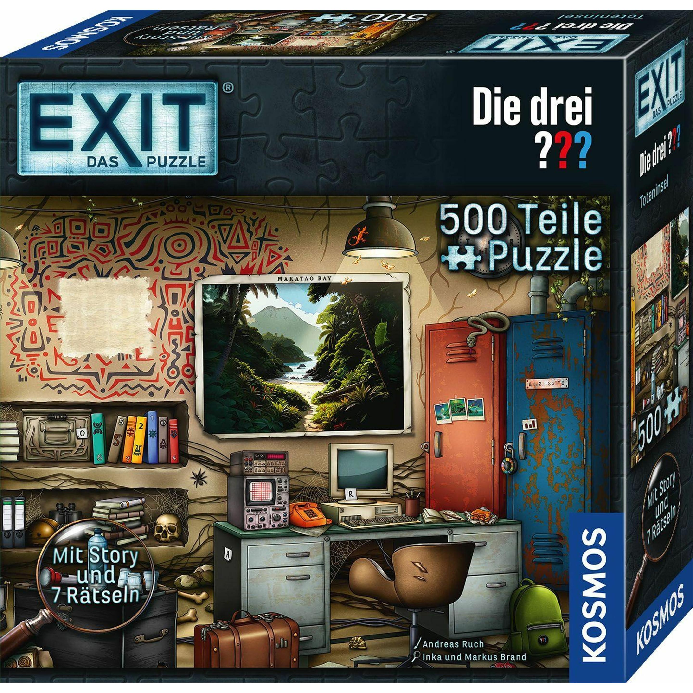 Kosmos EXIT Puzzle Die drei??? Toteninsel (500 pezzi)