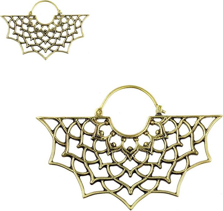Image du produit Star Piercing Boucles d'oreilles dorées fleur divisée (Laiton)