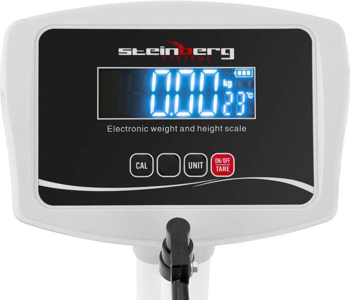 Produktbild Steinberg Personenwaage digital Grösse & Gewicht 180 kg 2 m Körperwaage Säulenwaage (180 kg)