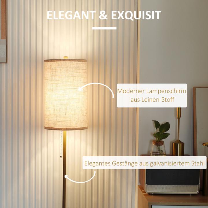 Produktbild Homcom Stehlampe Leinen (E27)