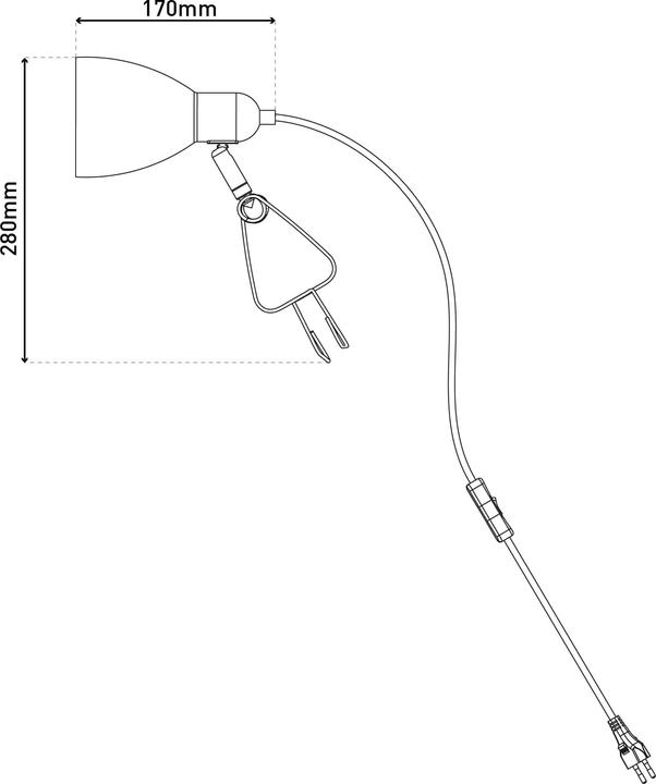 Image du produit Näve Lampe de table à pince MARA (E14)