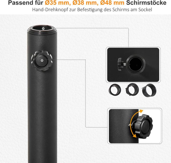 Image du produit Outsunny Sonnenschirmständer