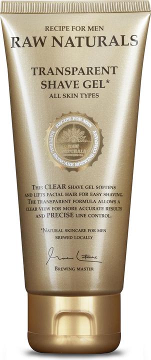 Raw Naturals Transparant Shaving Gel (100 ml, Rasiergel)
