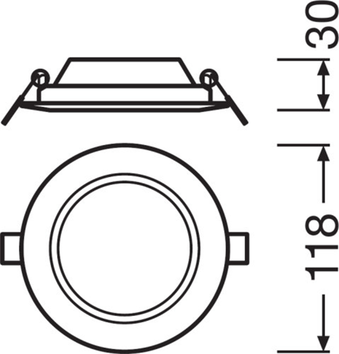 Produktbild Ledvance Downlight Slim Round (420 lm)