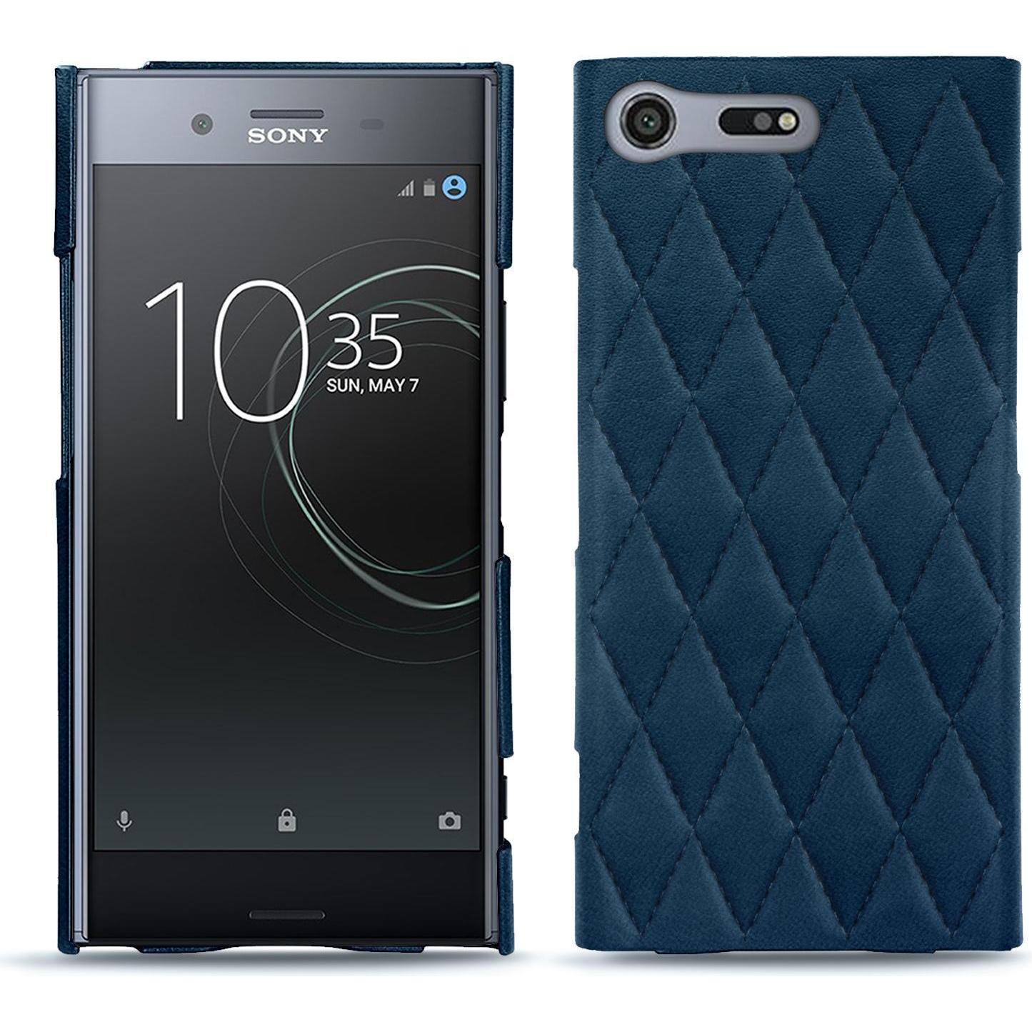 Noreve Lederschutzhülle (Sony Xperia XZ Premium), Smartphone Hülle, Blau