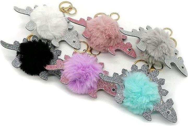 Adar Dinosaurier-MIX-Glitzer-Plüsch-Schlüsselanhänger