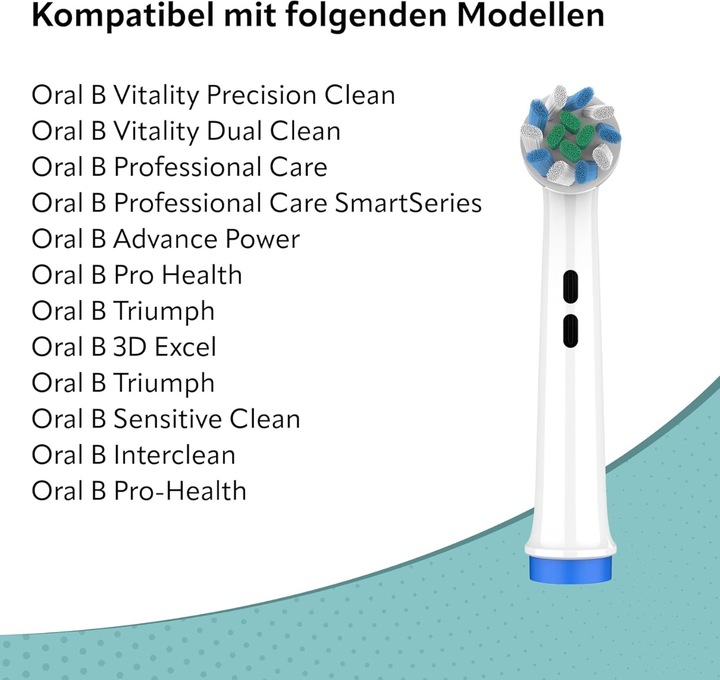 Actual product image Ora-Care Replacement brushes Twist Action Pro compatible with Oral-B 8-pack (8 x)