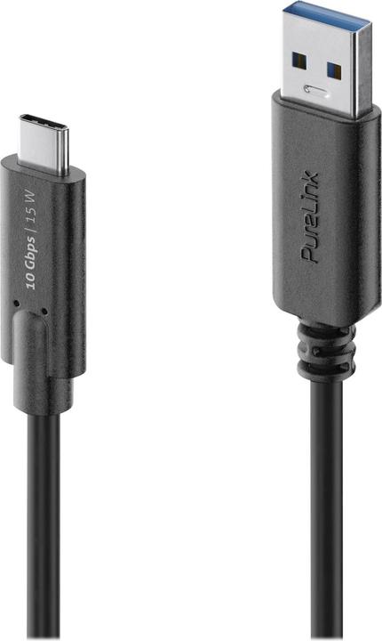 Produktbild Purelink USB A – USB C (0.50 m, USB 3.2 Gen 2, 60 W)