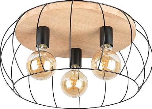 Spot Deckenleuchte Chester schwarzeiche geölt 3 flg (E27)