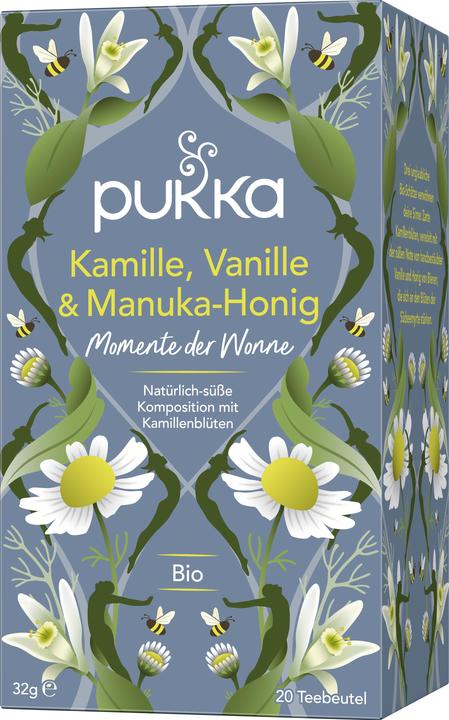 Immagine prodotto Pukka Camomilla, vaniglia e miele di Manuka (32 g)