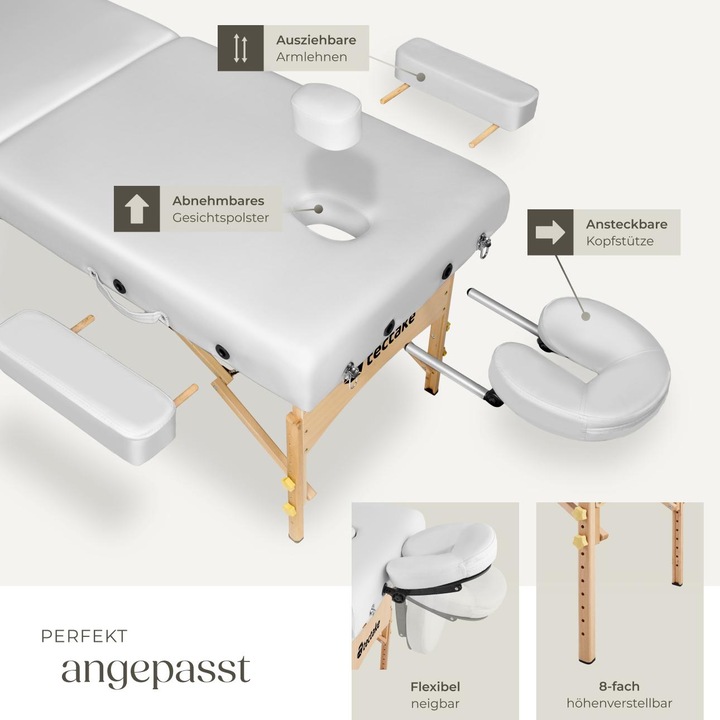 Actual product image tectake Massage table