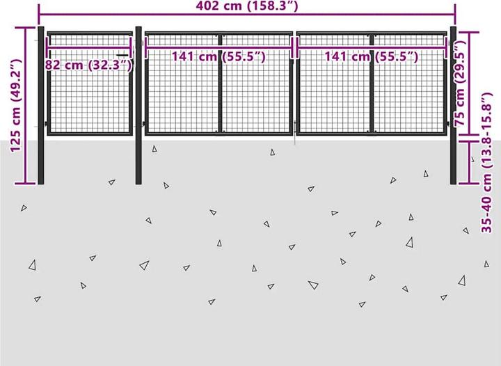 Produktbild vidaXL Gartentor