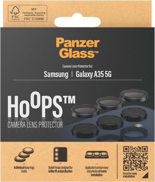 Actual product image PanzerGlass Hoops Camera Lens Protector (1 Piece, Samsung Galaxy A35, Samsung Galaxy A34 5G)