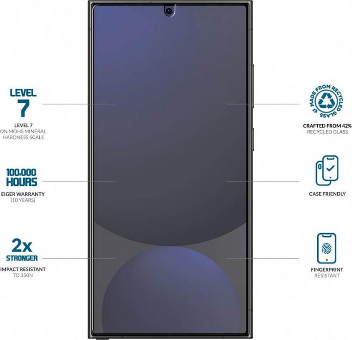 Produktbild Eiger Mountain Glass Clear (1 Stk., Samsung Galaxy S25 Ultra)