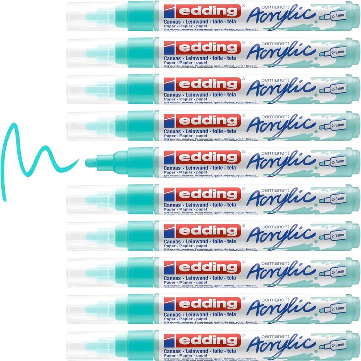Produktbild Edding Acrylmarker 5100 Medium (Türkis, 3 mm, 1 x)