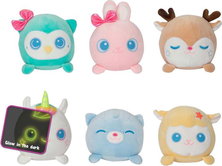 Toi-Toys Plush Plush Glow In The Dark Animal -Cuty-17Cm 6As (17 cm)