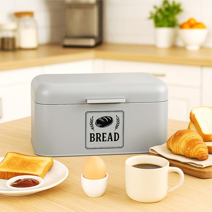 Actual product image Relaxdays Retro Brotkasten mit Deckel & Griff