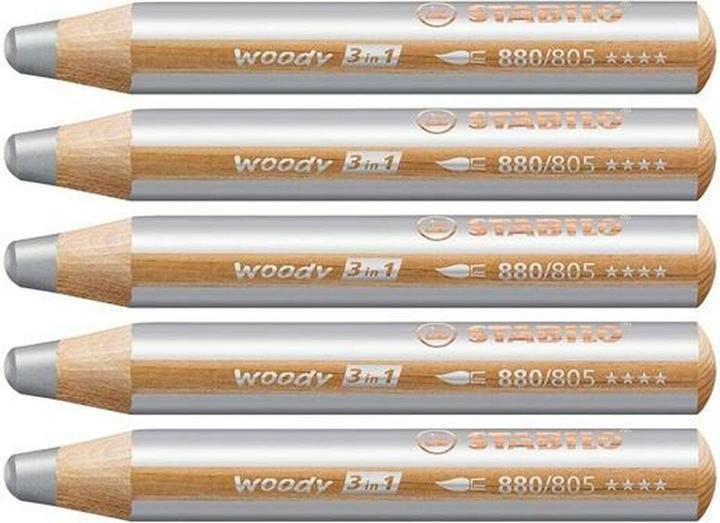 Produktbild STABILO woody 3 in 1 Buntstift (Silber, 1 x)