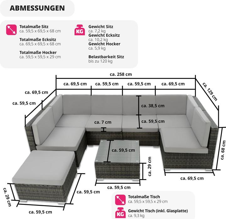 Produktbild tectake Venedig