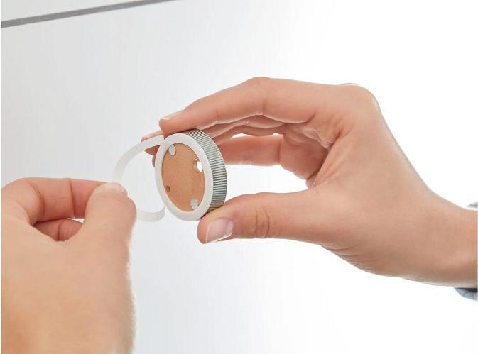 Actual product image tesa MOON toilet roll holder incl. adhesive solution without drilling