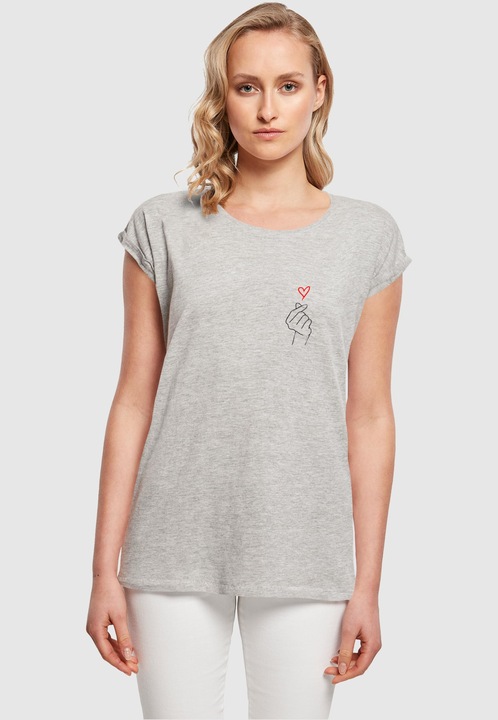 Produktbild Merchcode Ladies K Heart Extended Shoulder Tee - 113383 (4XL)