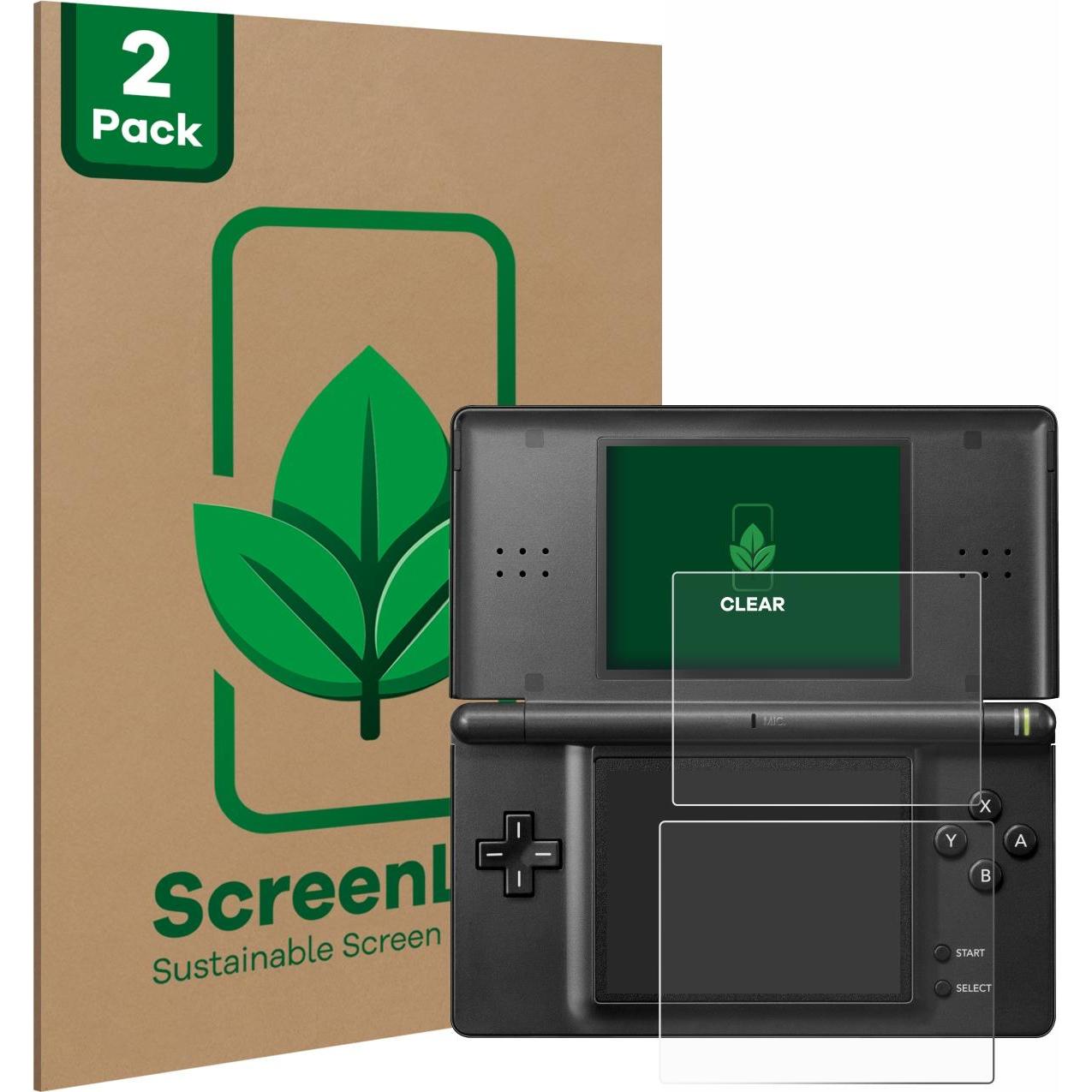 ScreenLeaf Schutzfolie nachhaltiger Displayschutz Displayschutzfolie Folie Klar Transparent (DSi XL), Weiteres Gaming Zu...